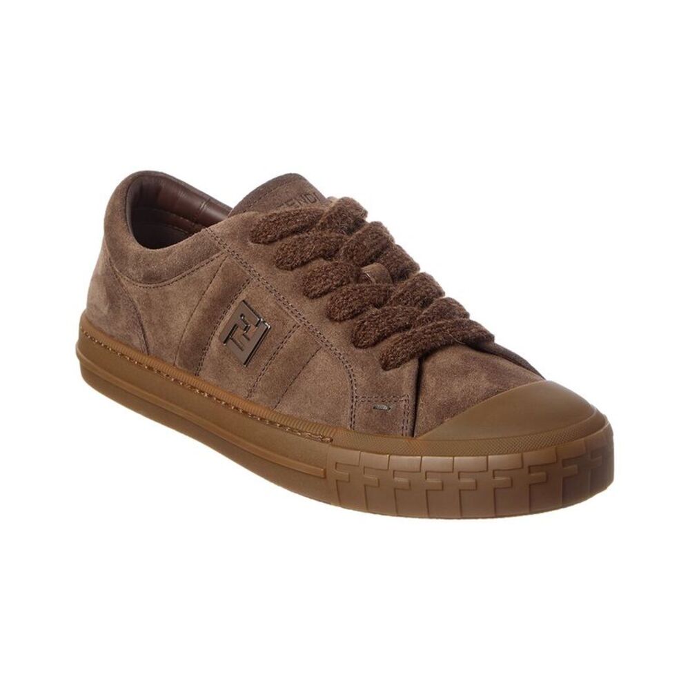 Fendi Suede Sneaker, Brown